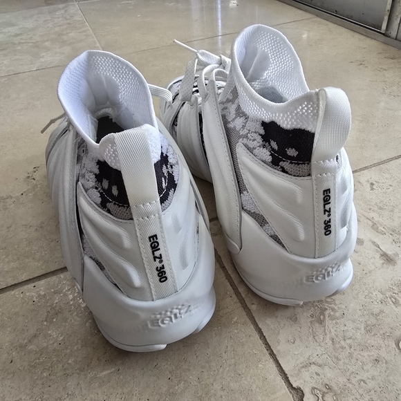 EQLZ 360 Phantom White and Black High-Top Sneakers SZ 11 main image 13